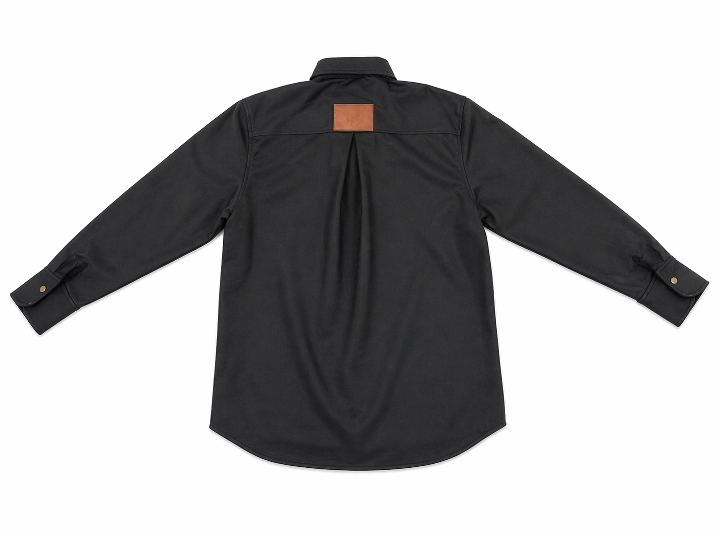 MANCHON EN CUIR NOIR