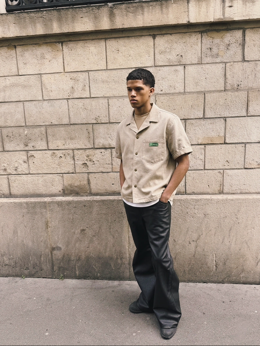 CHEMISE EN JEAN BEIGE