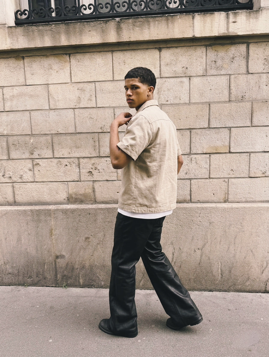 CHEMISE EN JEAN BEIGE