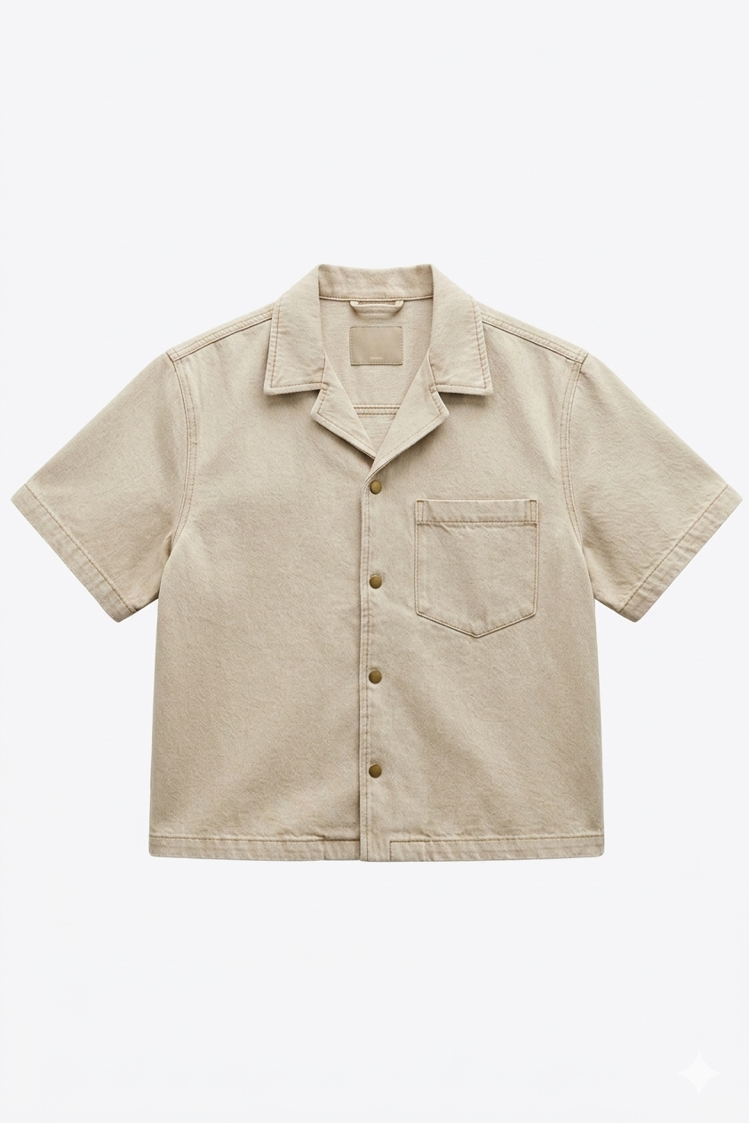 CHEMISE EN JEAN BEIGE