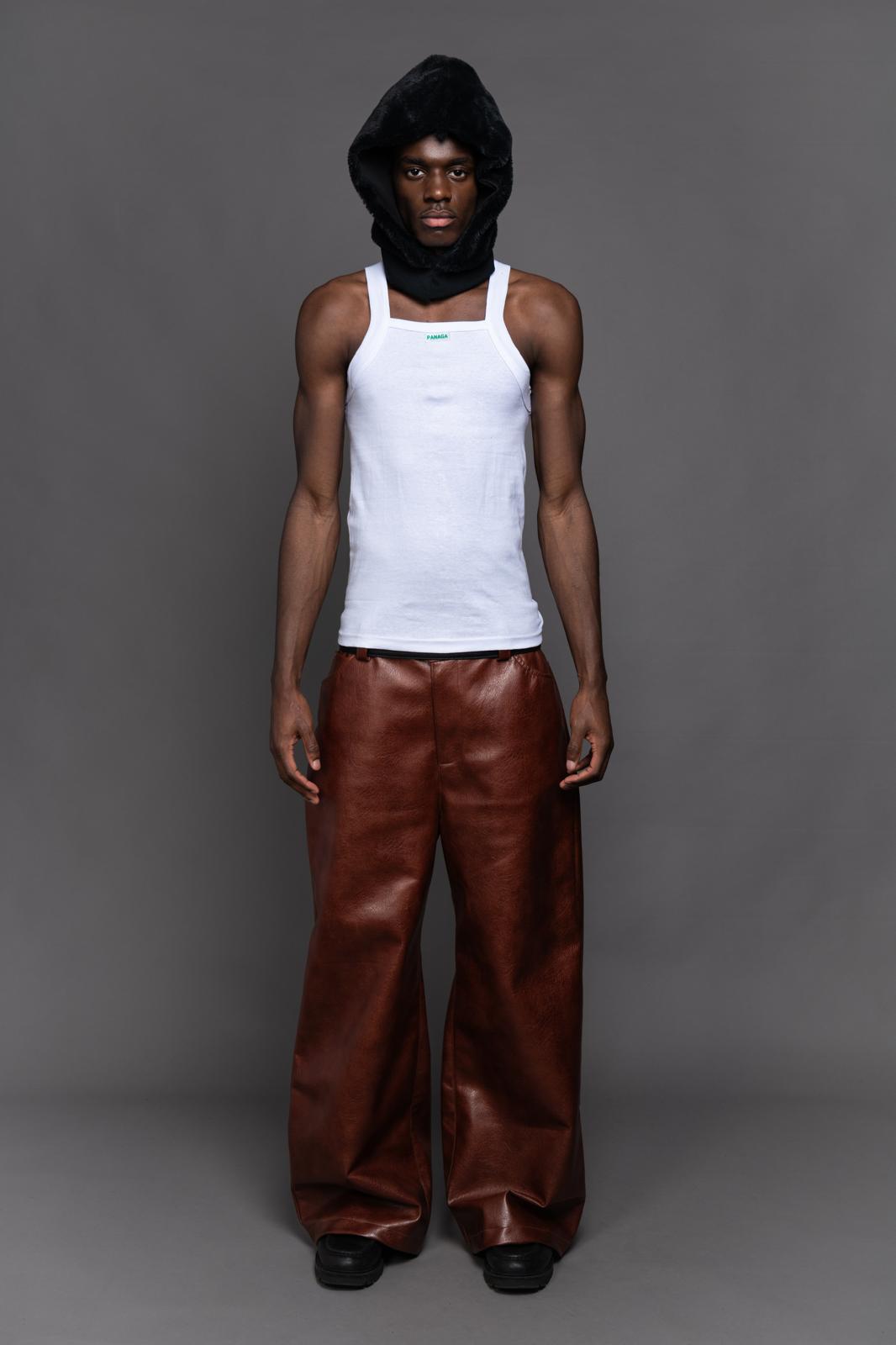 BROWN LEATHER PANTS