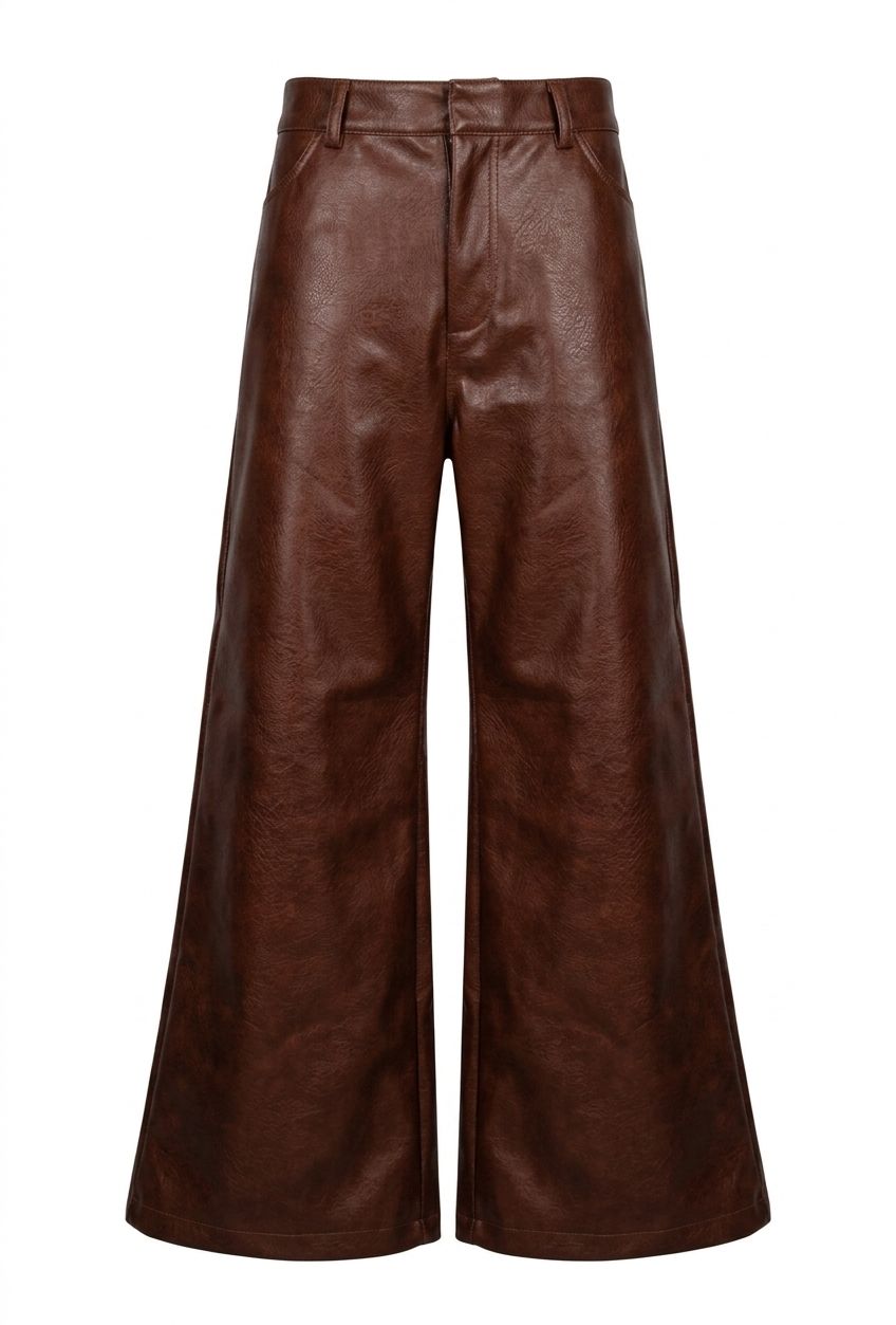 BROWN LEATHER PANTS